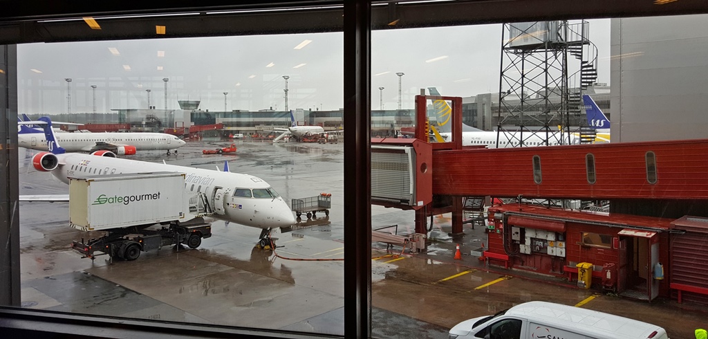 Rainy Day at Stockholm Arlanda Airport